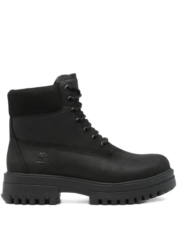 Black Lace Up Black Hiker Boots Plus Size Lace Up Heeled Hiker - Main Image