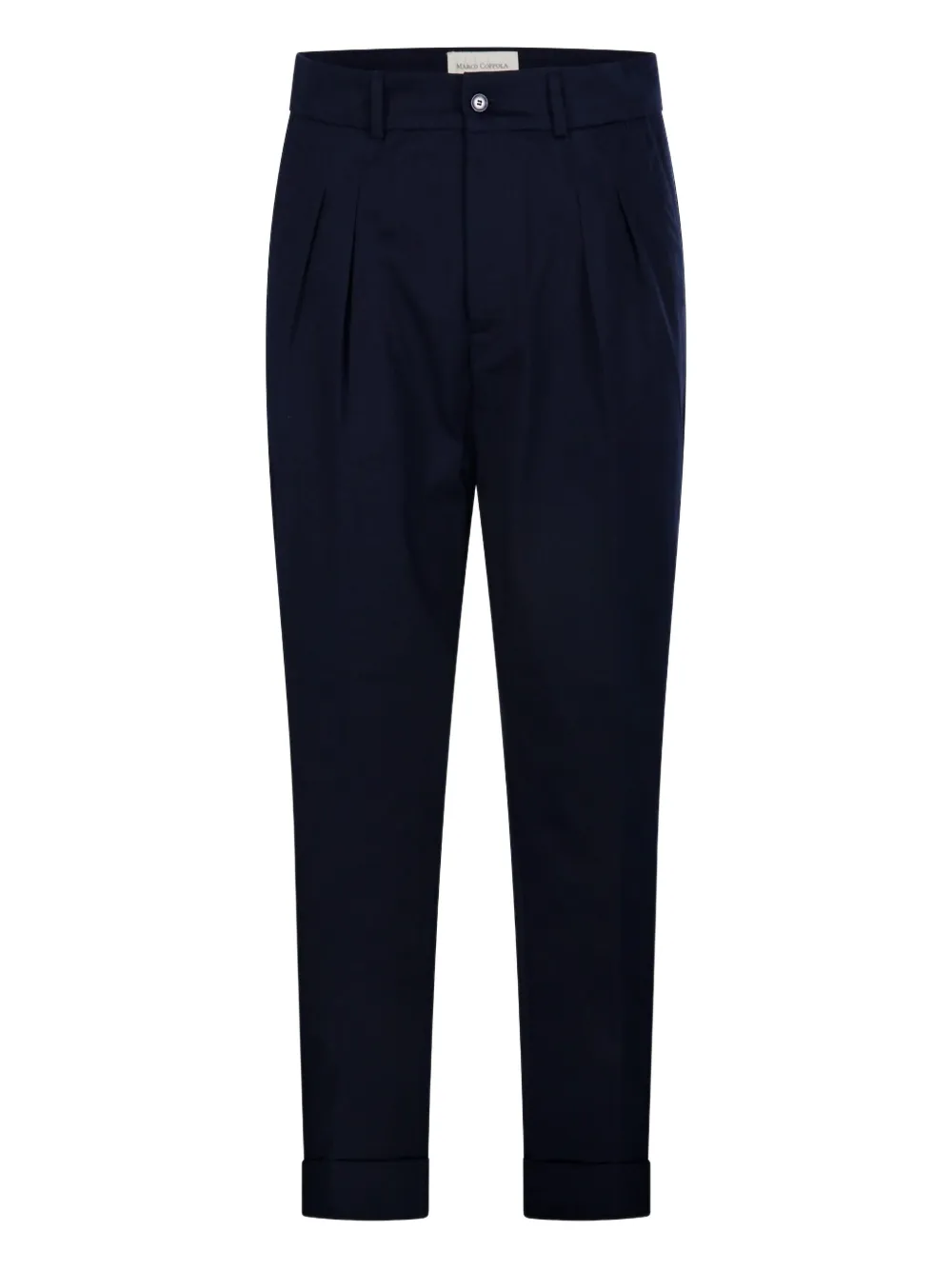 MARCO COPPOLA pleated cuffed trousers - ブルー MARCO COPPOLA pleated cuffed trousers - ブルー