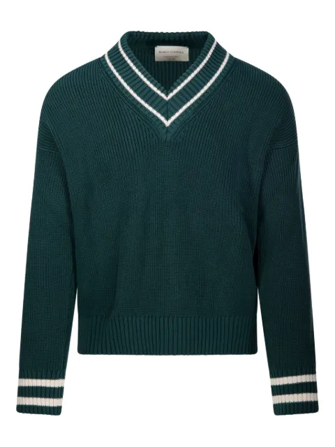 MARCO COPPOLA V-neck ribbed sweater