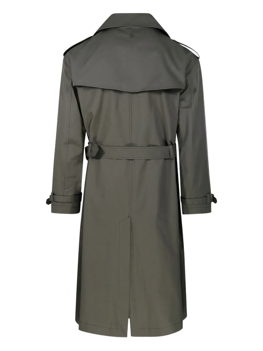 MARCO COPPOLA 5.3 trenchcoat met dubbele rij knopen en ceintuur Groen