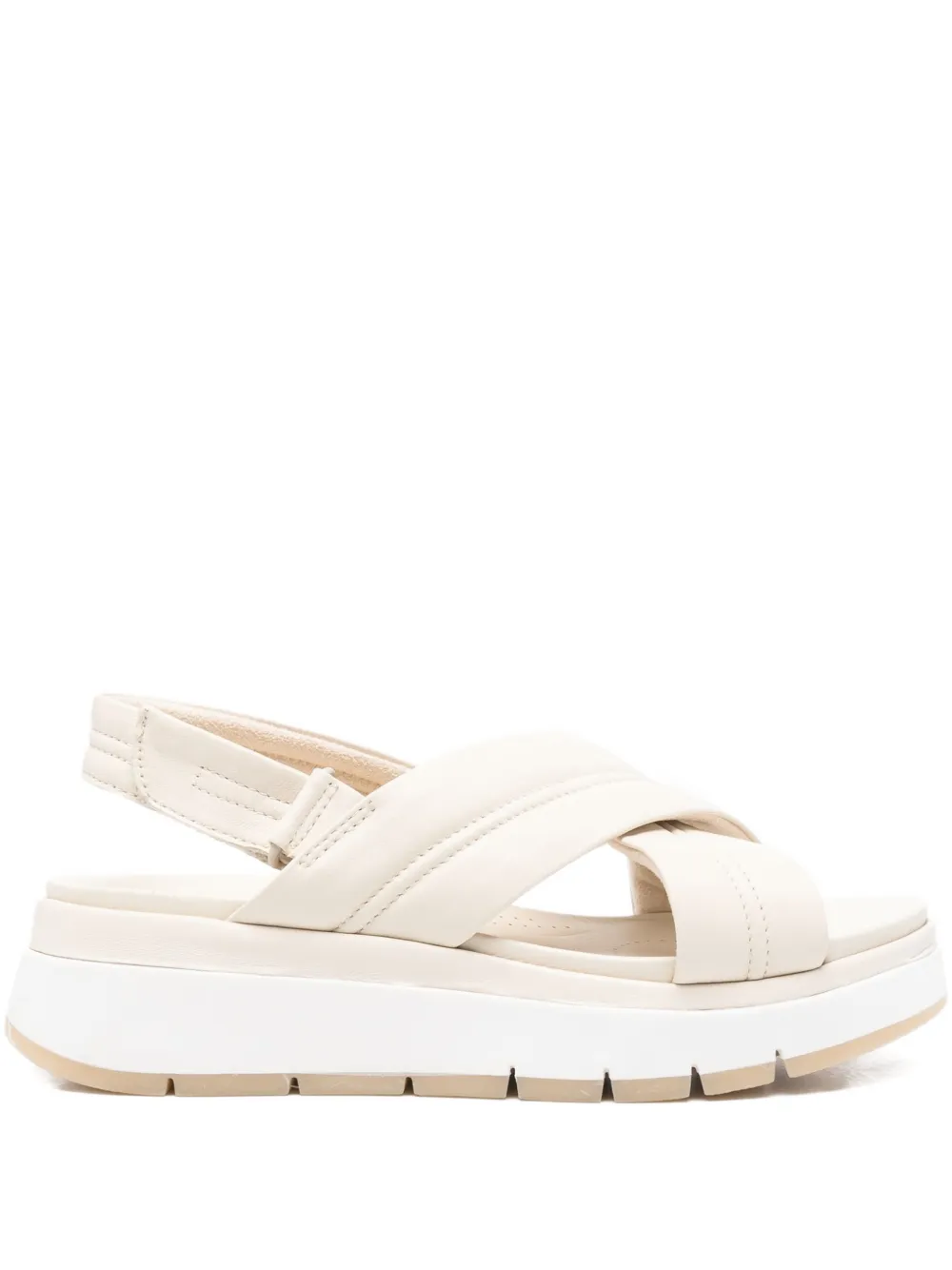 Clarks 30mm Tuscan cross-strap platform sandals - ニュートラル Clarks 30mm Tuscan cross-strap platform sandals - ニュートラル