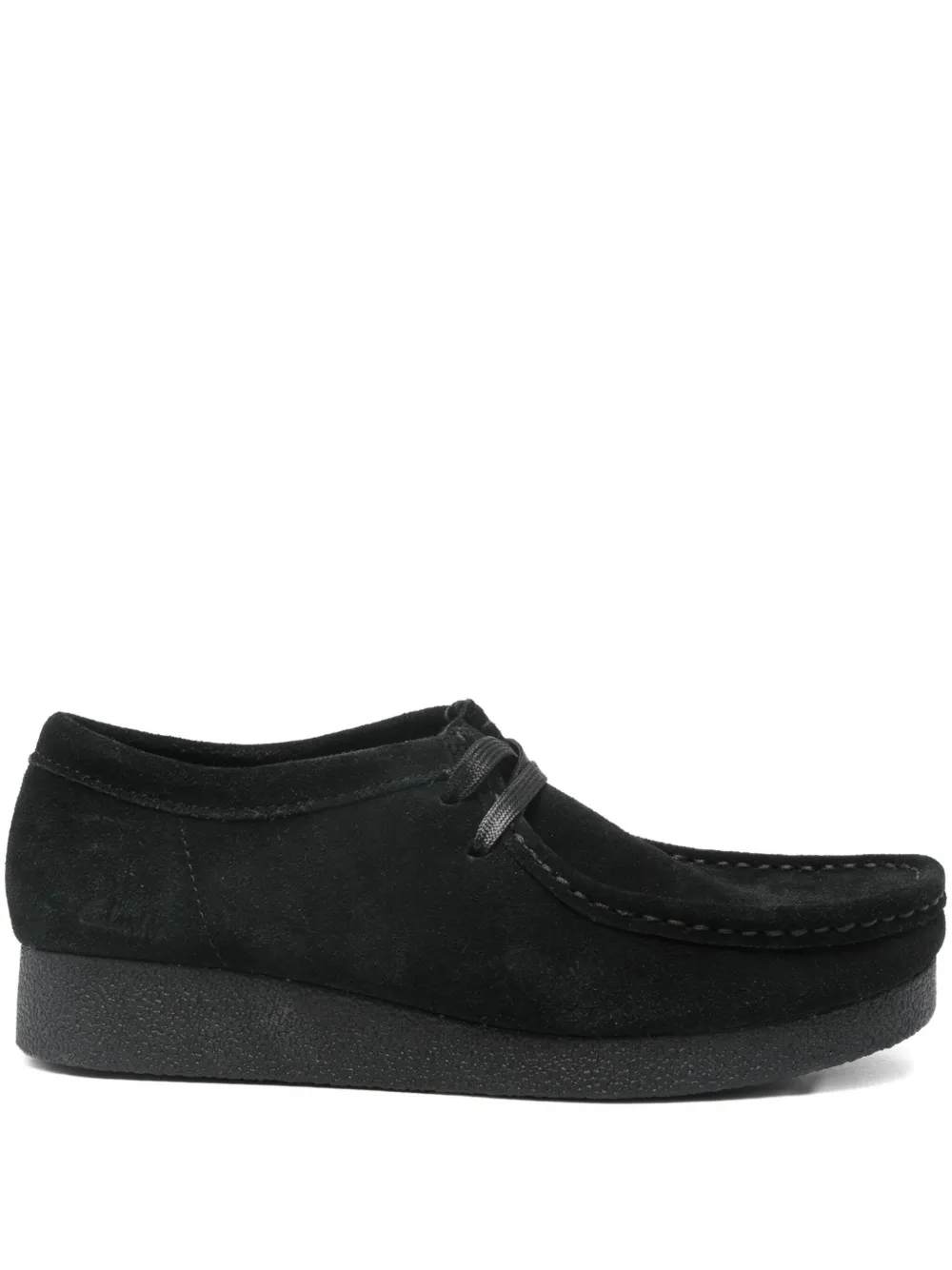 Clarks Wallabee suede derby shoes Black