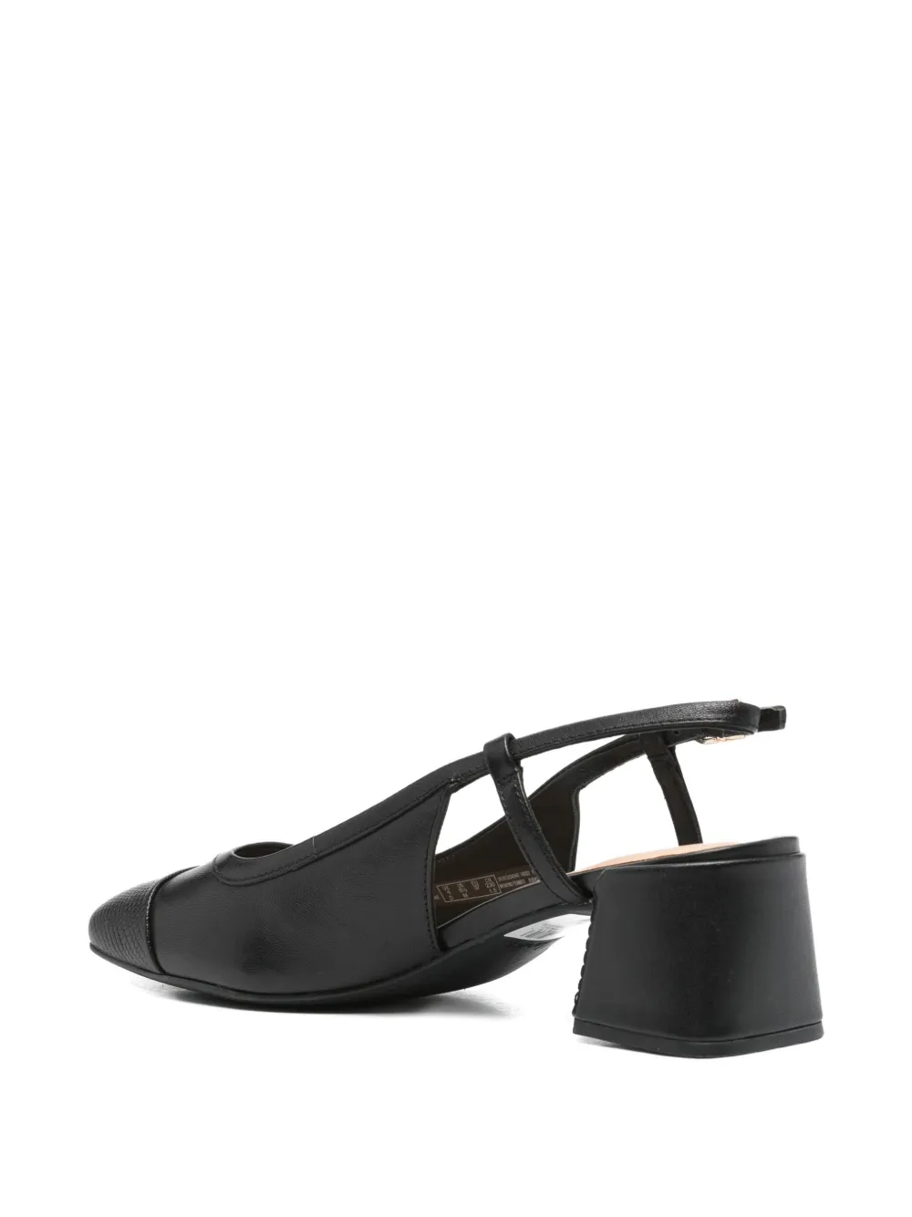 Clarks 45mm Nyta45 slingback block-heel pumps Black