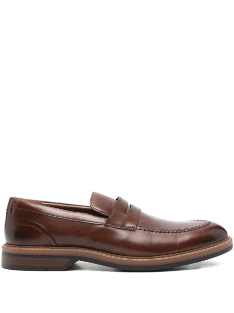 Clarks Aldwin Step penny-slot leather loafers