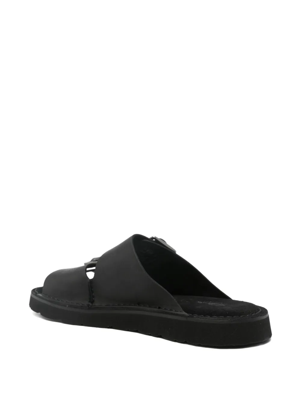 Clarks Solsbury double-buckle sandals Black