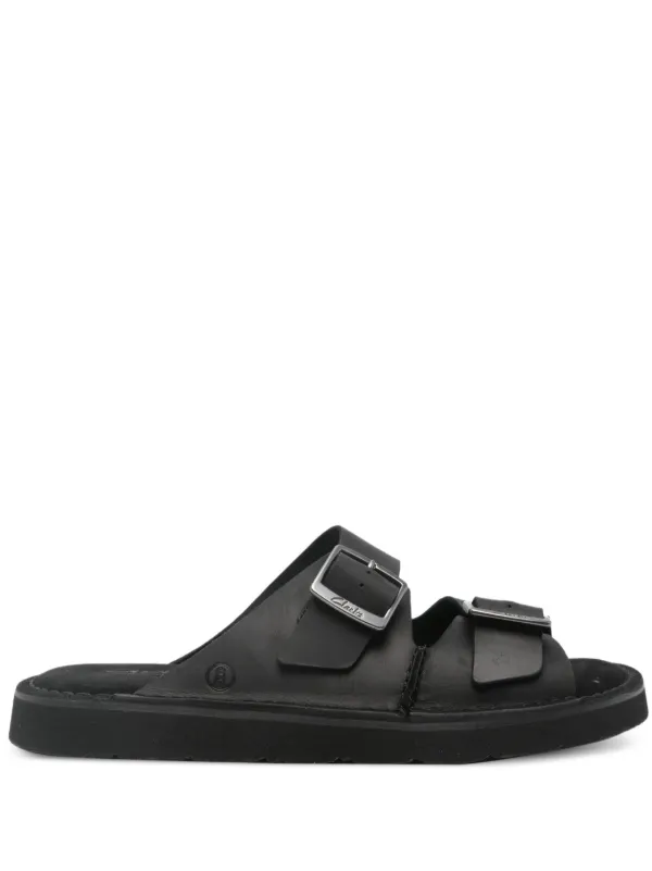 Clarks Solsbury double-buckle Sandals | Black | FARFETCH