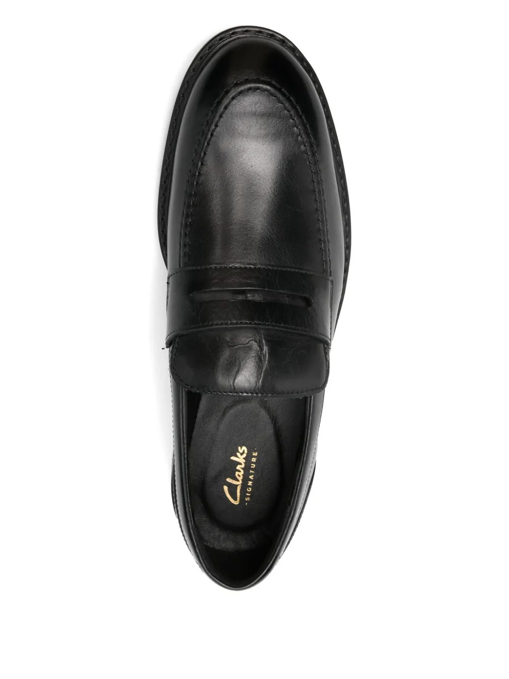Clarks Aldwin penny-strap loafers Black