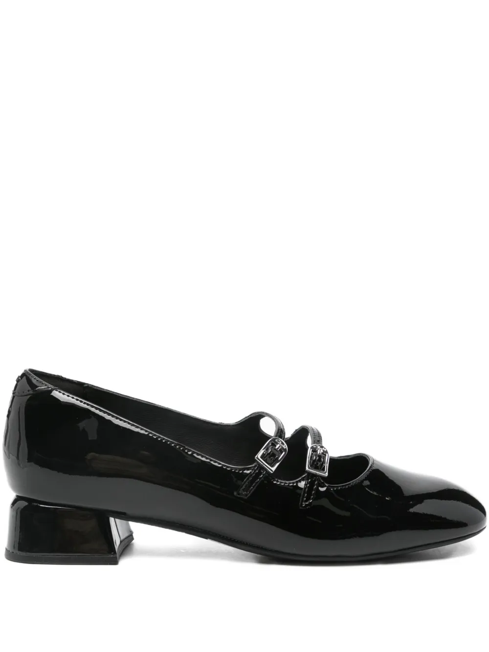 Clarks 30mm Daiss patent-leather buckled pumps Black