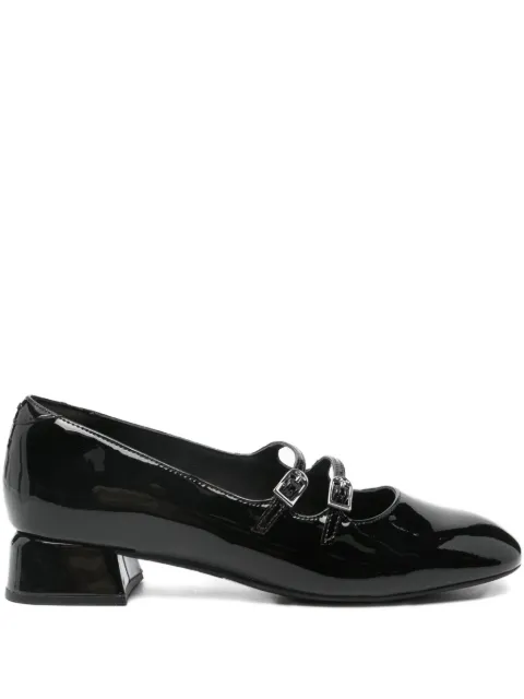 Clarks 30mm Daiss patent-leather buckled pumps
