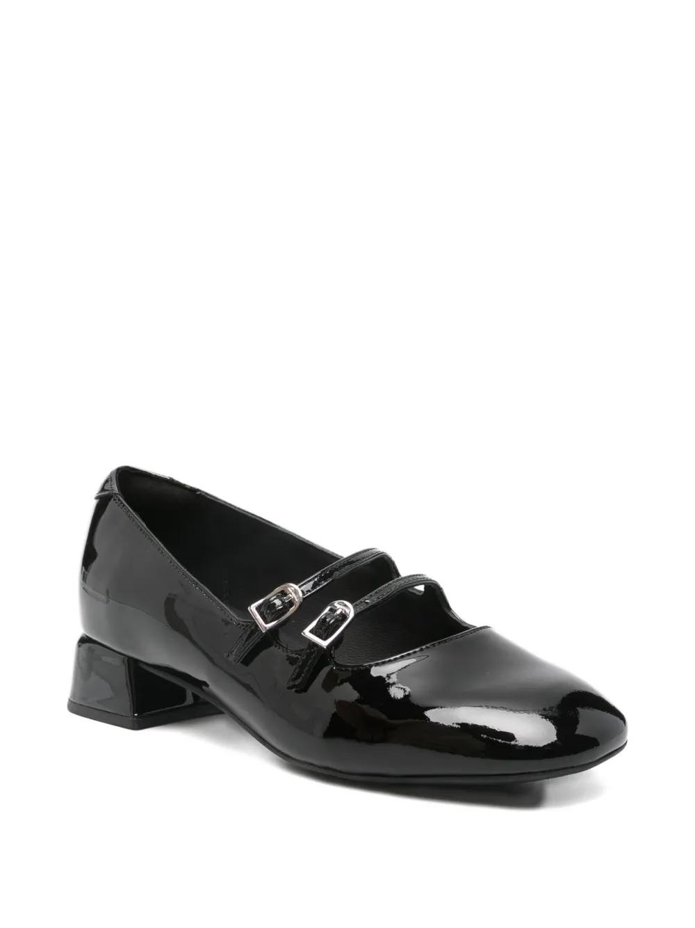 Clarks 30mm Daiss patent-leather buckled pumps Black