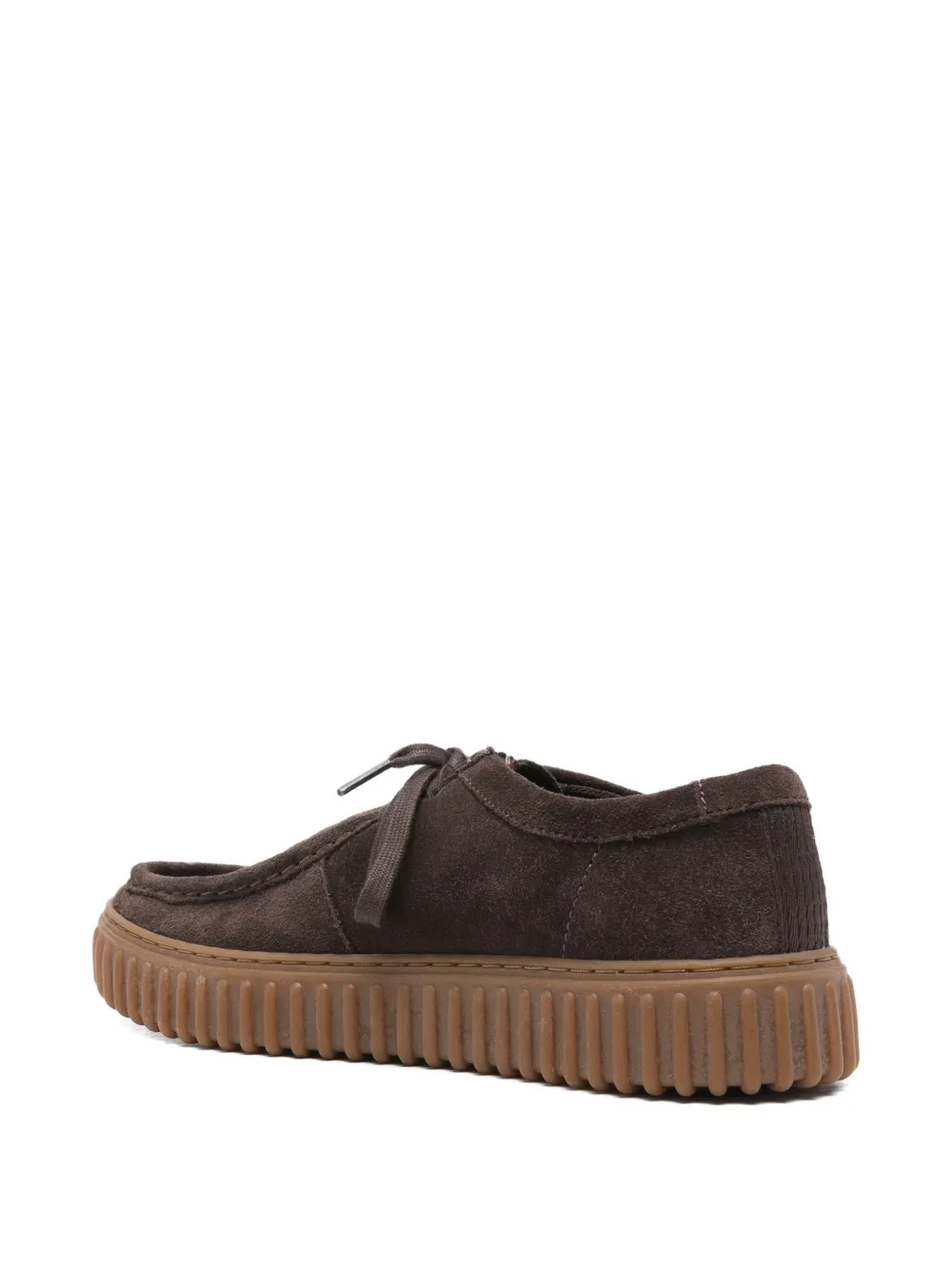 Clarks Torhill suede lace-up derby shoes Brown