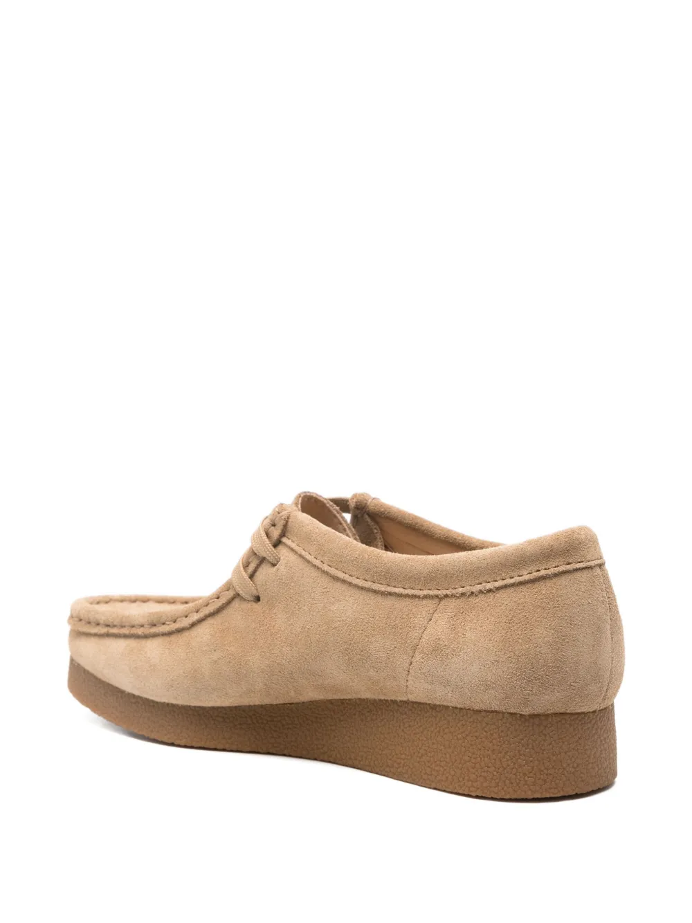 Clarks Wallabee suede lace-up derby shoes Neutrals
