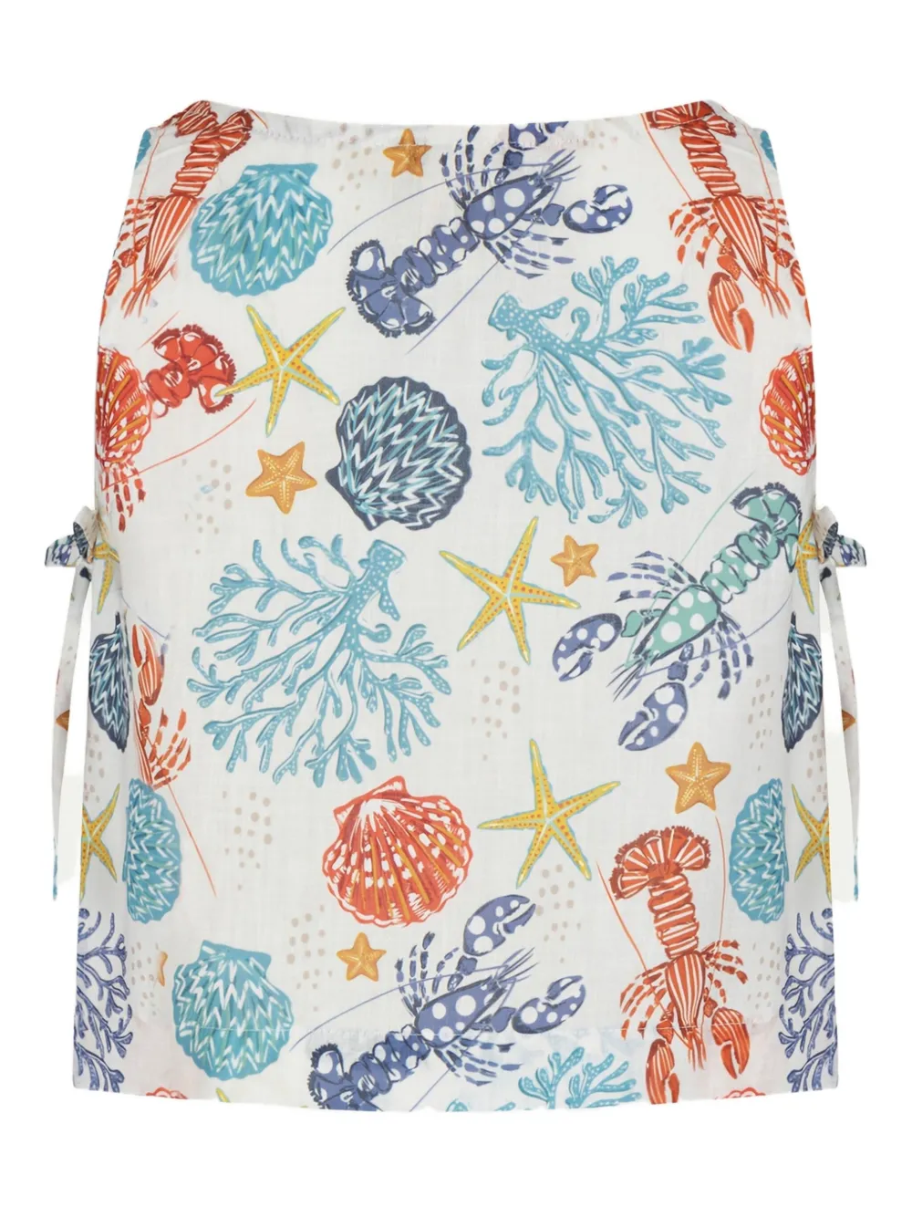 PARAMIDONNA graphic-print tie-side top | Beach Cover-Ups | Image 2