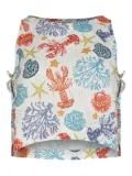 PARAMIDONNA graphic-print tie-side top - White
