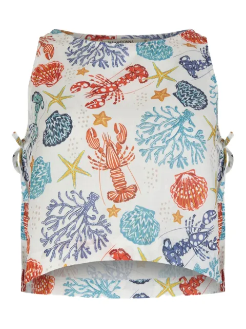 PARAMIDONNA graphic-print tie-side top