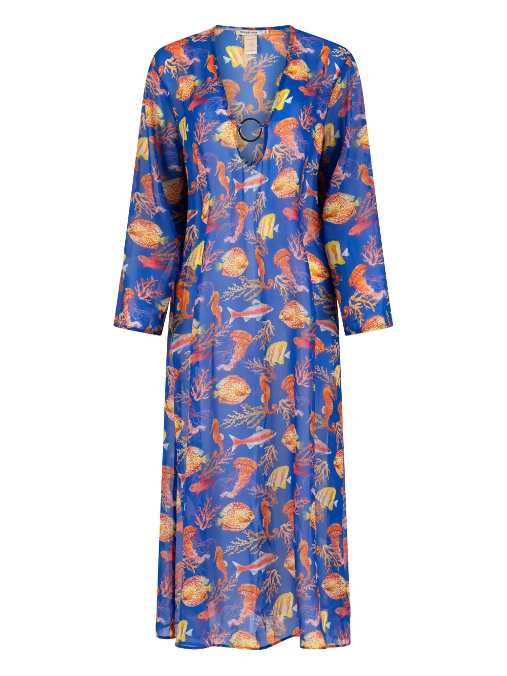 PARAMIDONNA graphic-print dress | Blue | Image 1