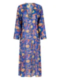 PARAMIDONNA graphic-print dress - Blue