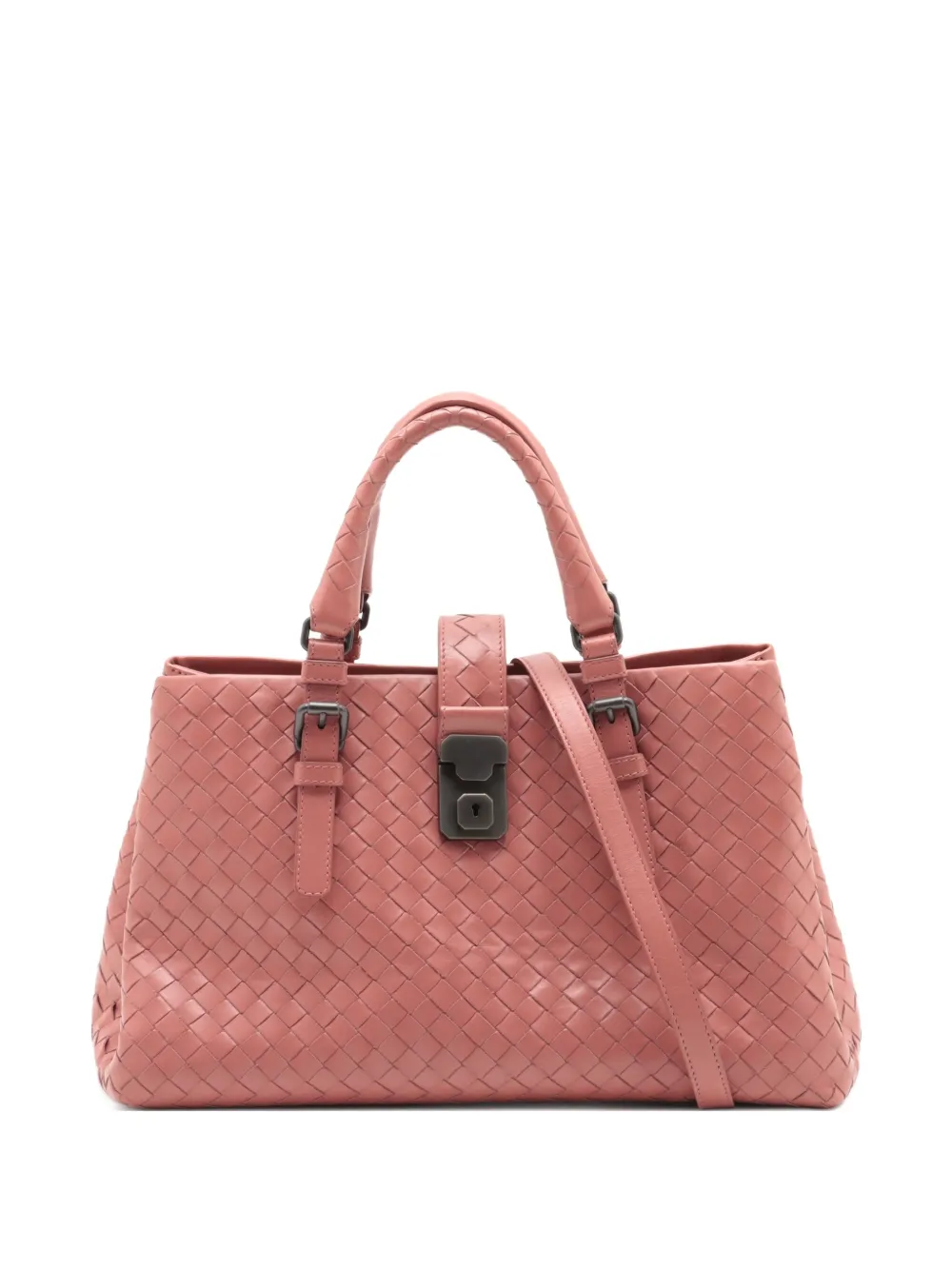 Bottega Veneta Pre-Owned 2024 medium Intrecciato Roma tote bag | Pink | Image 1