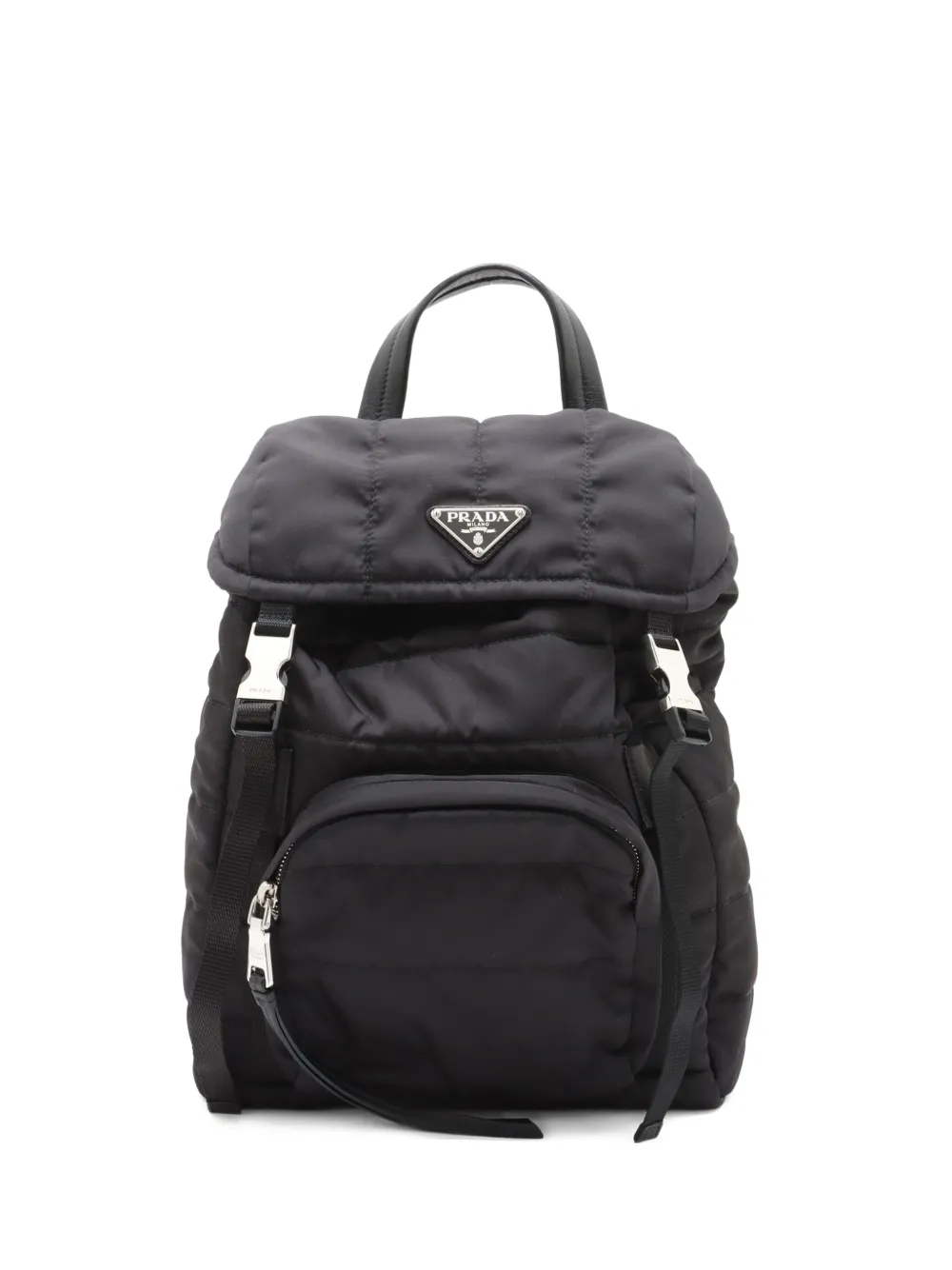 Prada Pre-Owned キルティングバックパック - ブラック Prada Pre-Owned キルティングバックパック - ブラック