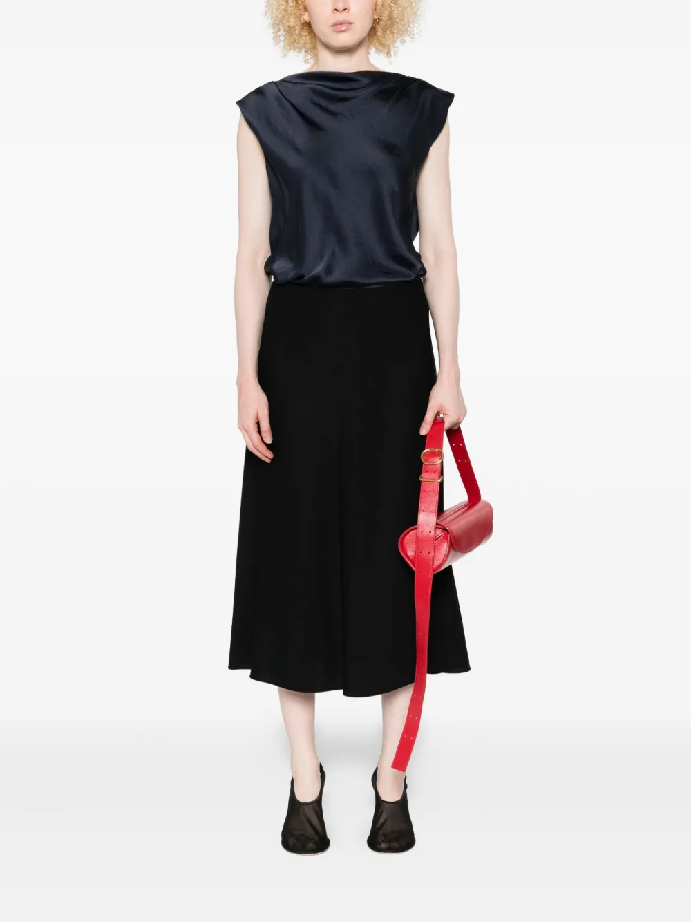 Vince A-line skirt Zwart