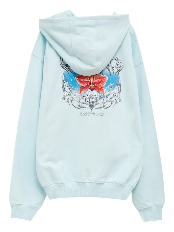 Casablanca グラフィック パーカー | ブルー | FARFETCH JP