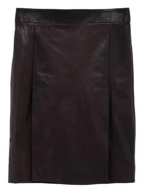 Ferragamo leather mini skirt