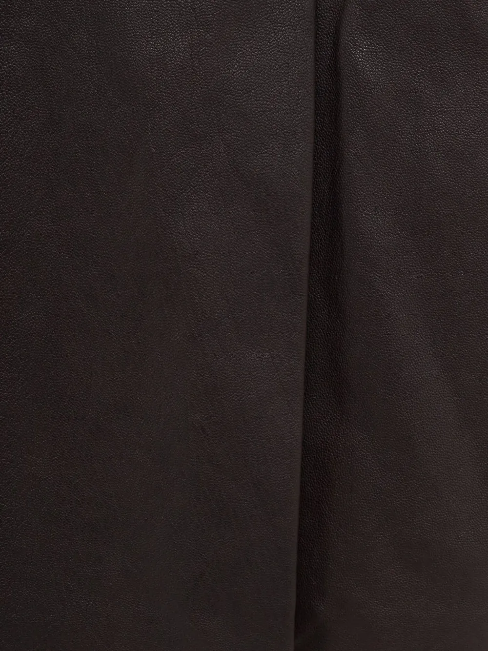 Ferragamo Leather Mini Skirt In Brown