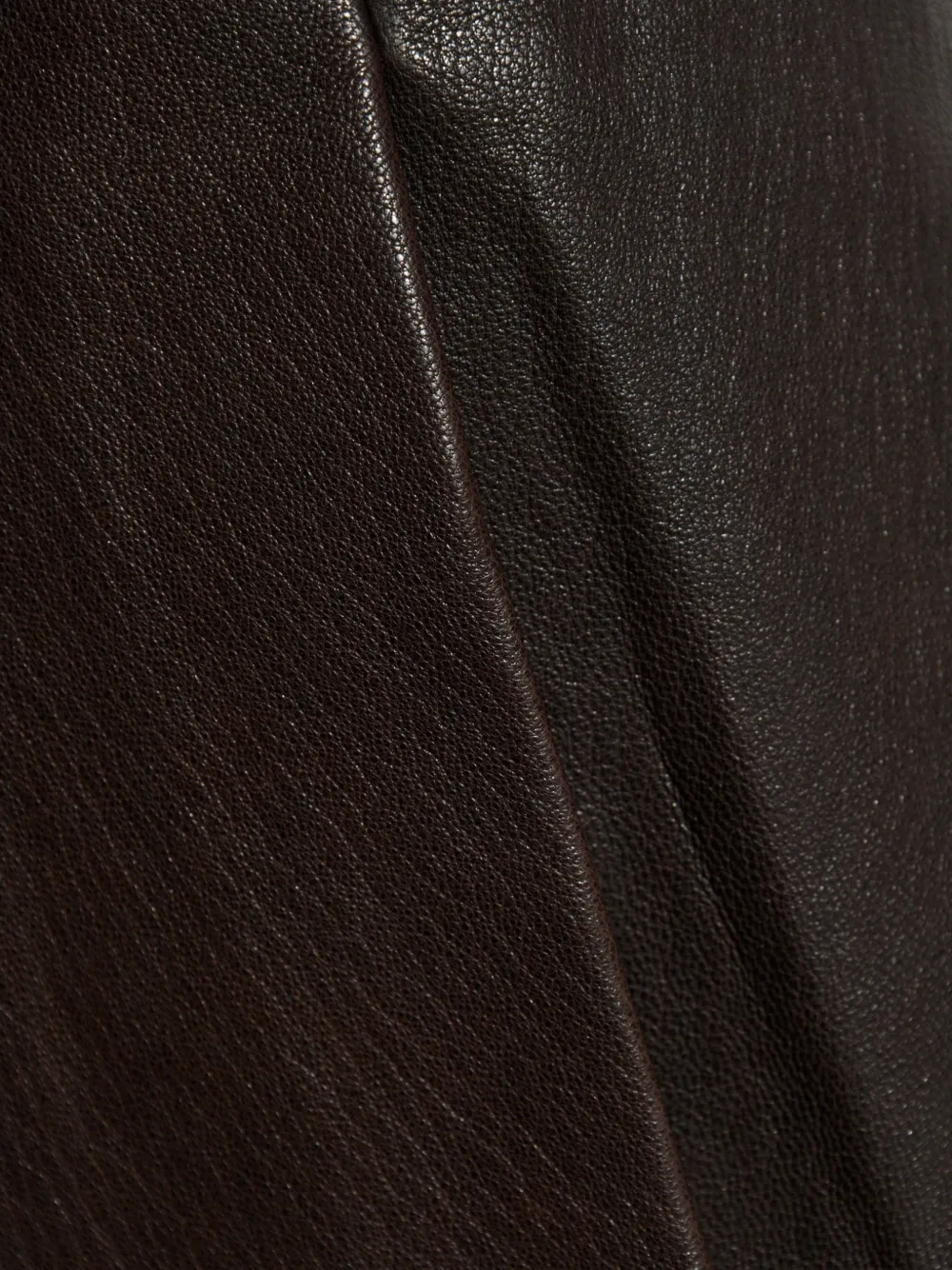 Ferragamo Leren mini-rok Bruin