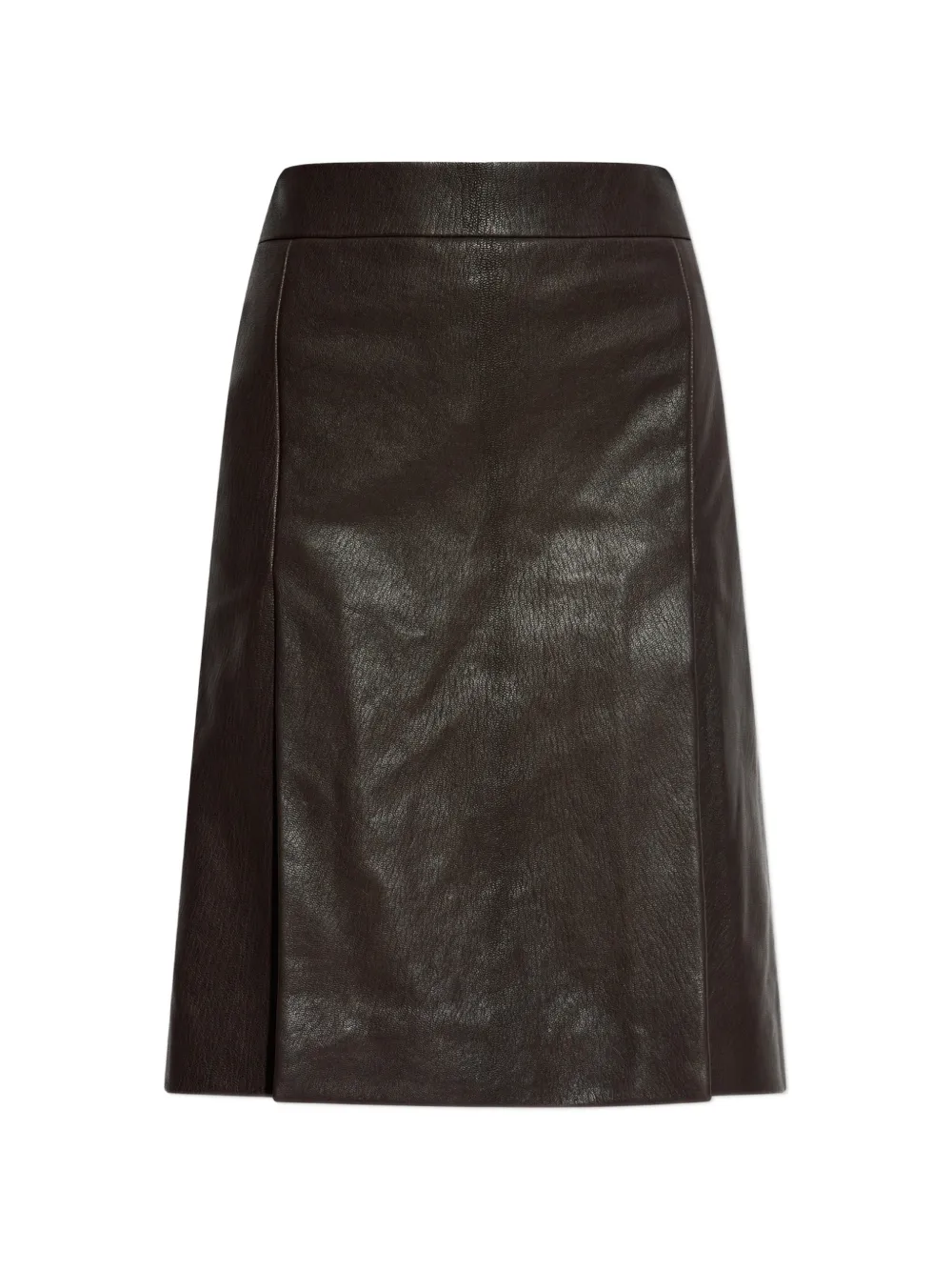 Ferragamo Leren mini-rok Bruin