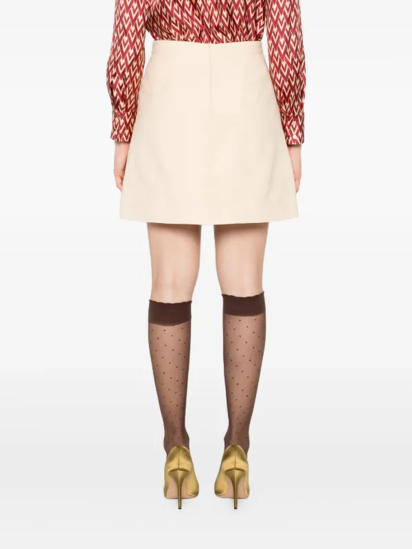 Valentino Garavani bow-pocket Mini Skirt | Neutrals | FARFETCH