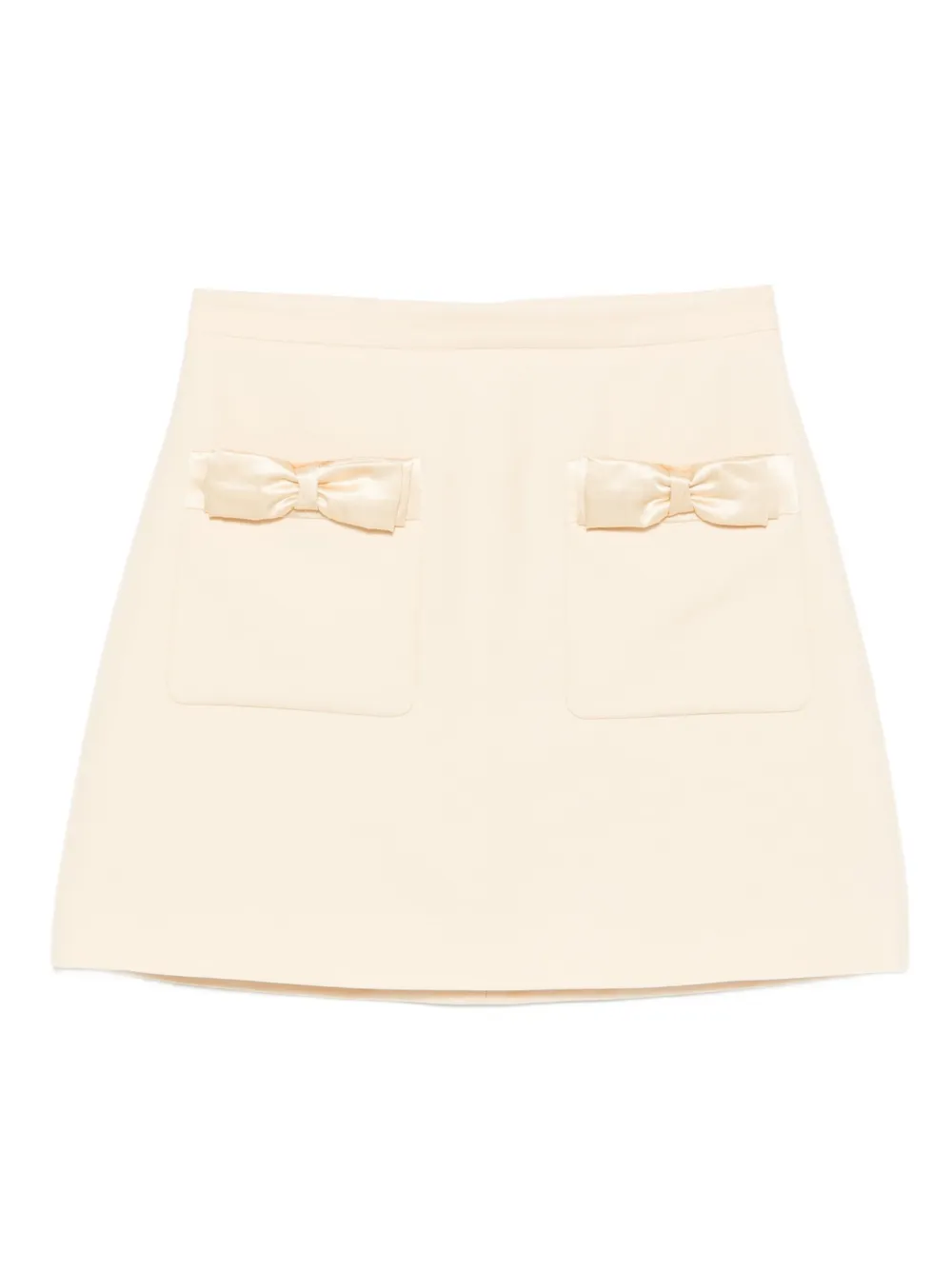 Valentino Garavani Mini-rok met strikzak Beige