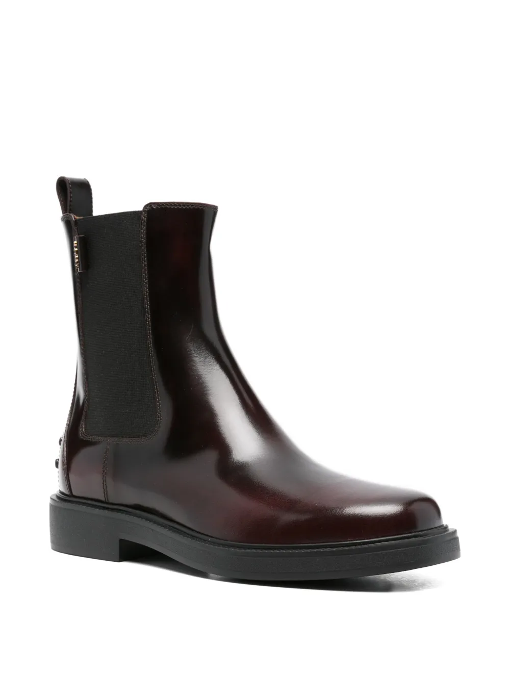 Tod's leather Chelsea boots Red