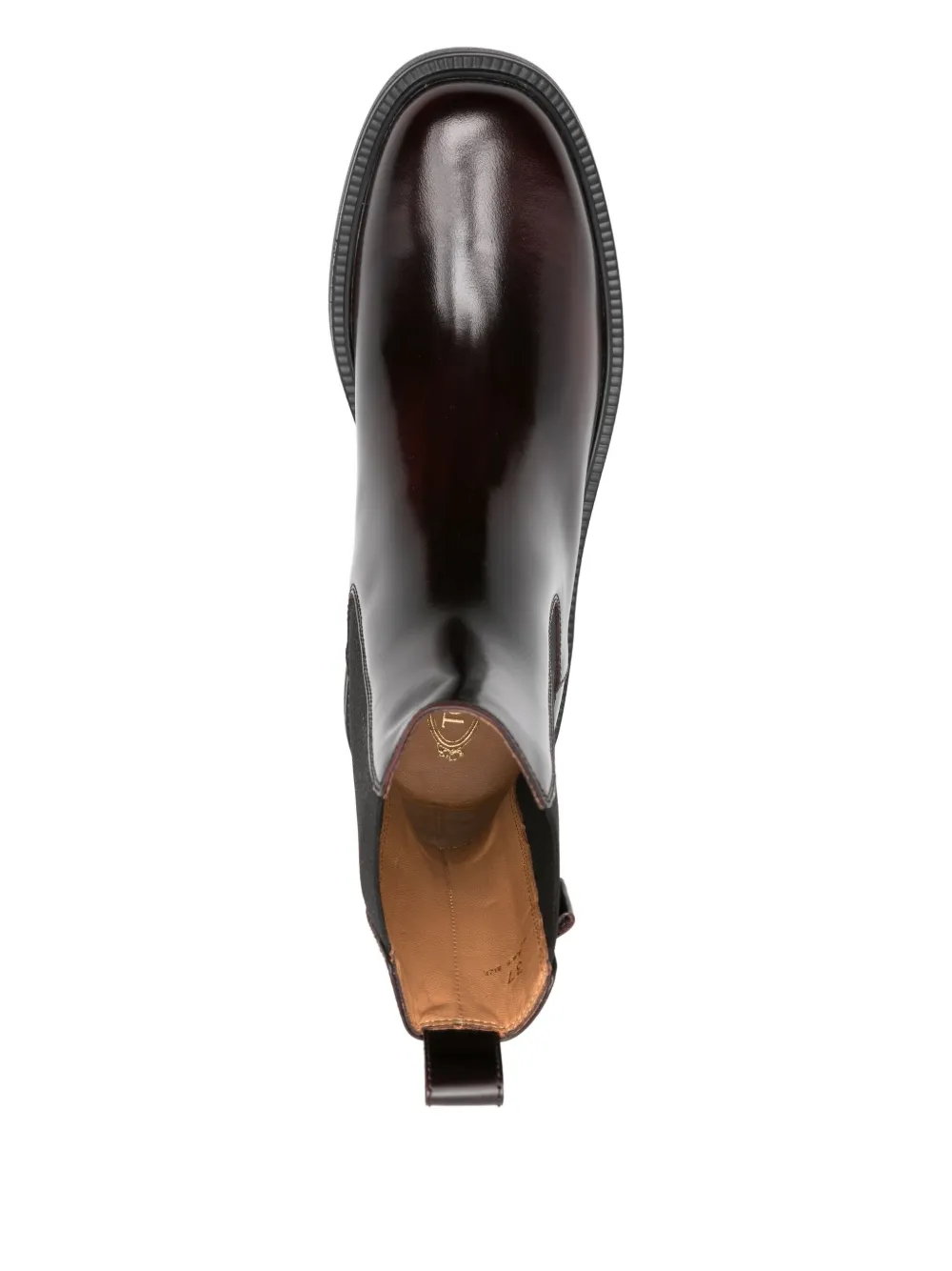 Tod's leather Chelsea boots Red