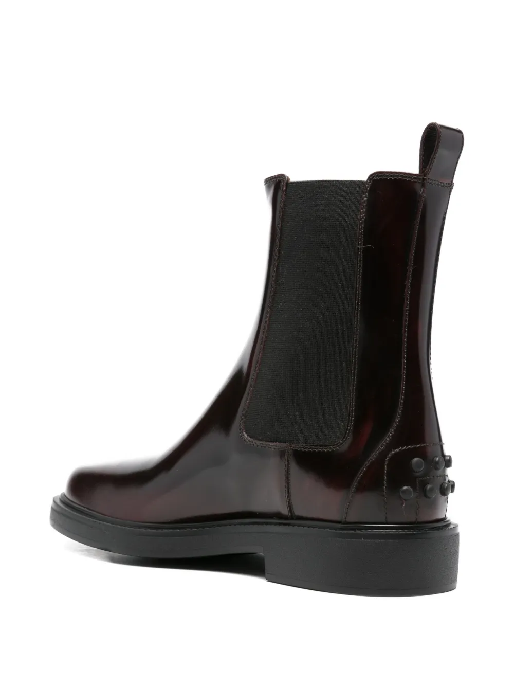 Tod's leather Chelsea boots Red