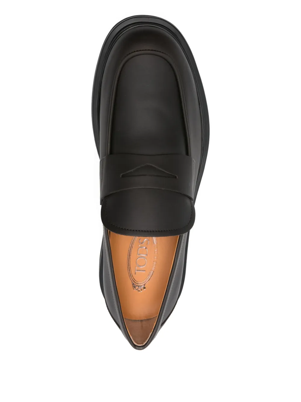 Tod's penny-slot chunky loafers Black