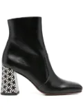 Chie Mihara 80mm Oysi geometric-block heel ankle boots - Black