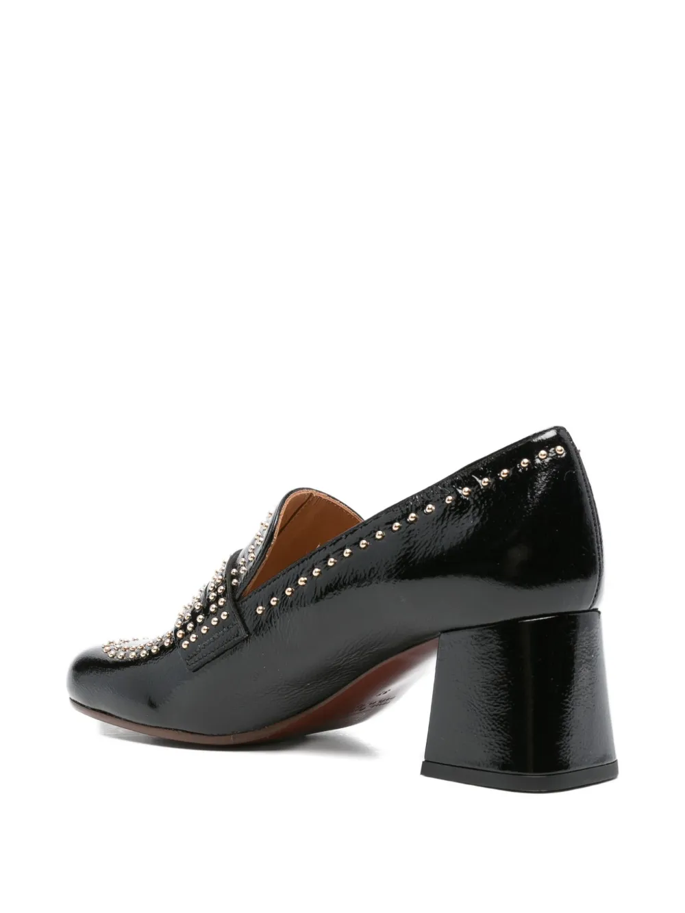 Chie Mihara 60mm studded block-heel pumps Black