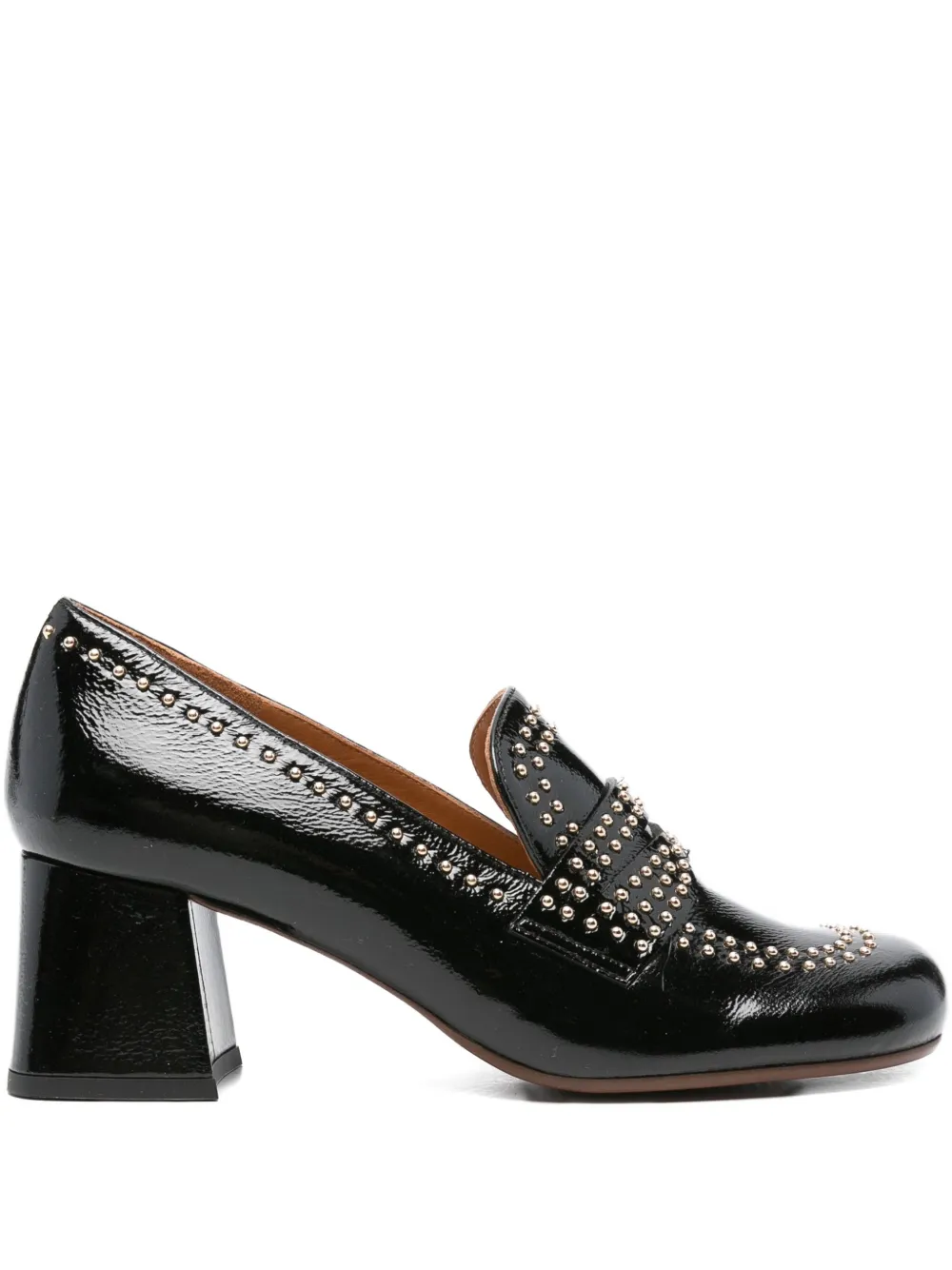 Chie Mihara 60mm Studded Block-heel Pumps