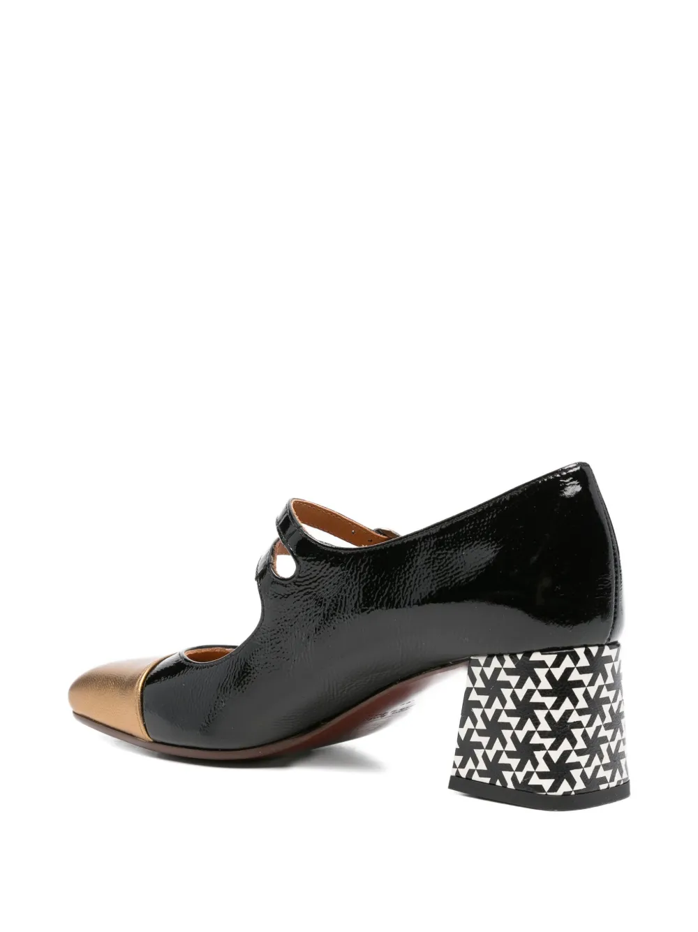 Chie Mihara 55mm geometric-block heel pumps Black