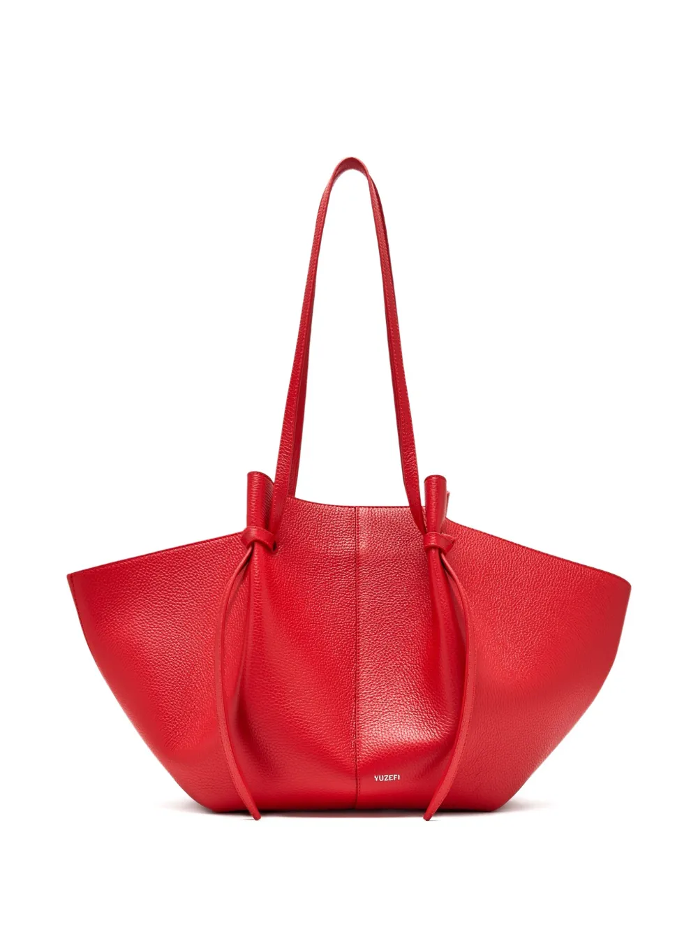 Yuzefi Mochi textured-leather tote bag Rood