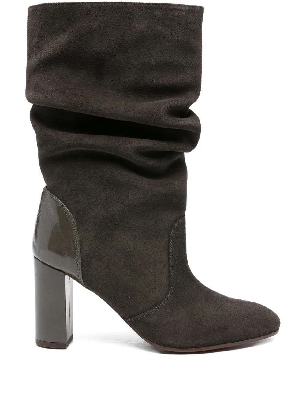 Chie Mihara 90mm Eychel slouchy leather boots Grey