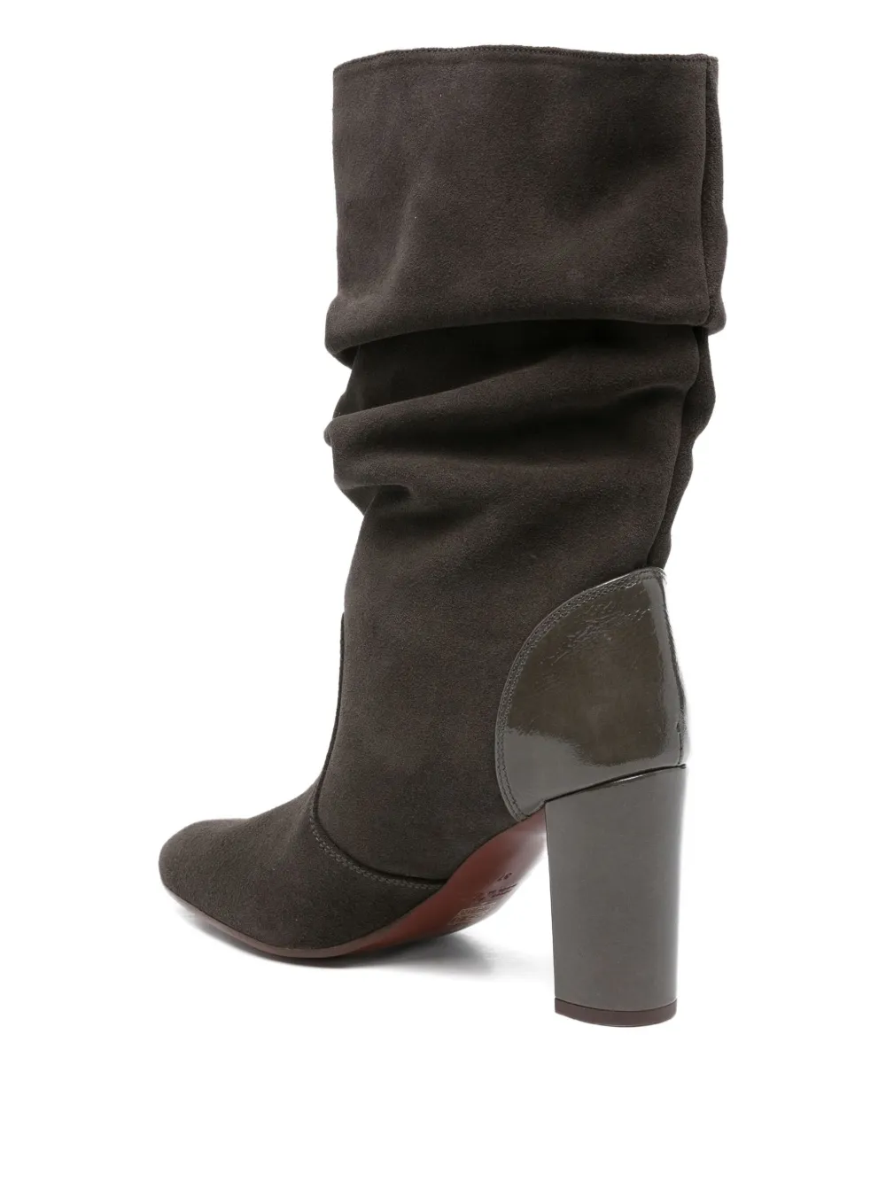 Chie Mihara 90mm Eychel slouchy leather boots Grey