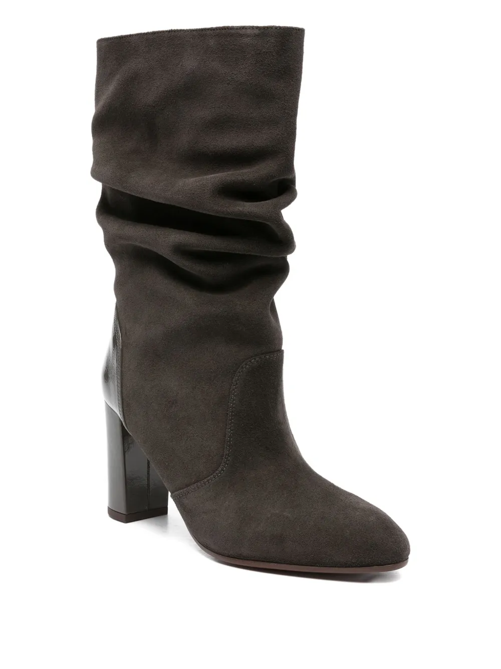 Chie Mihara 90mm Eychel slouchy leather boots Grey
