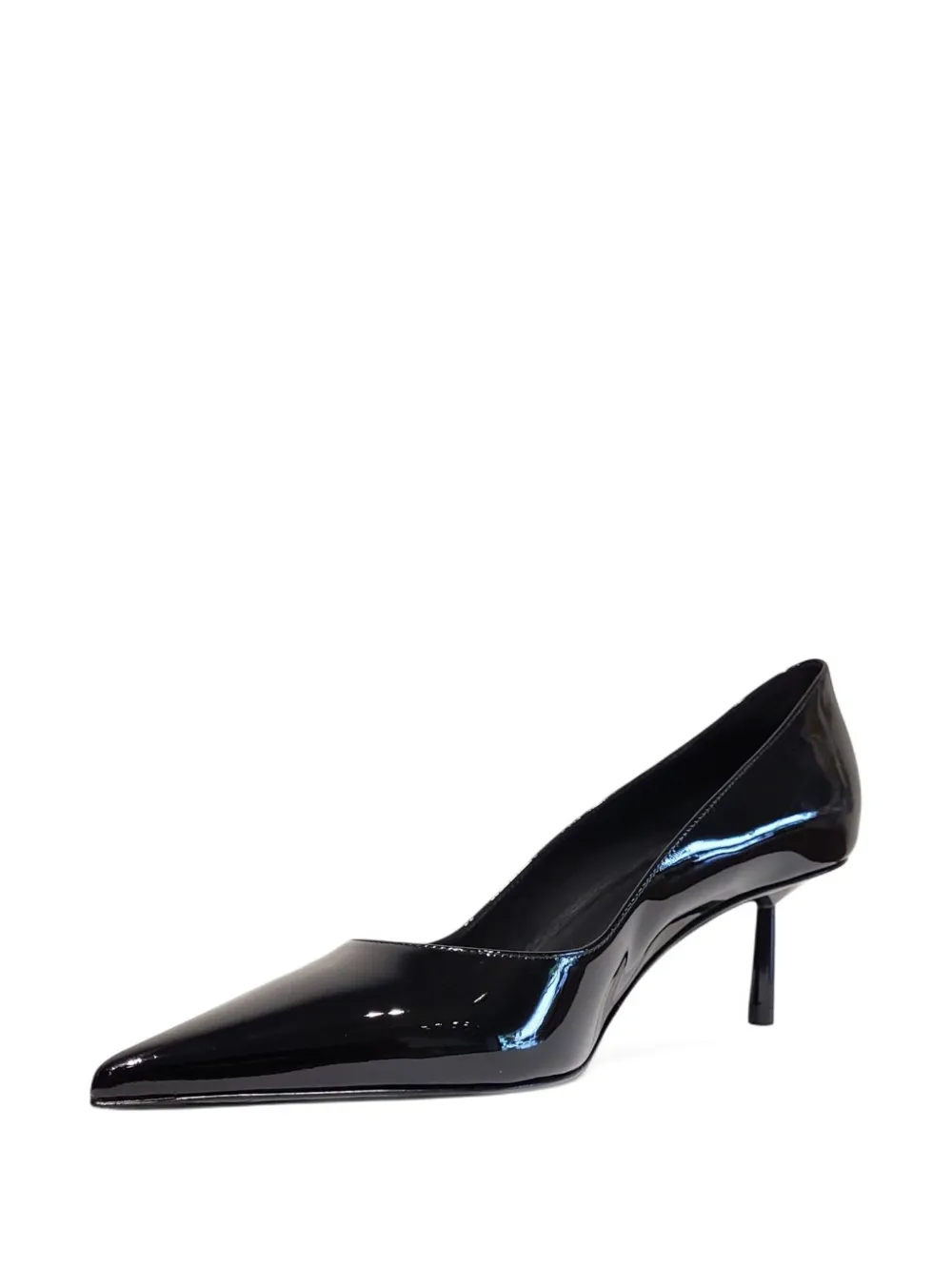 Le Silla 60 mm lakleren pumps met puntige neus Zwart