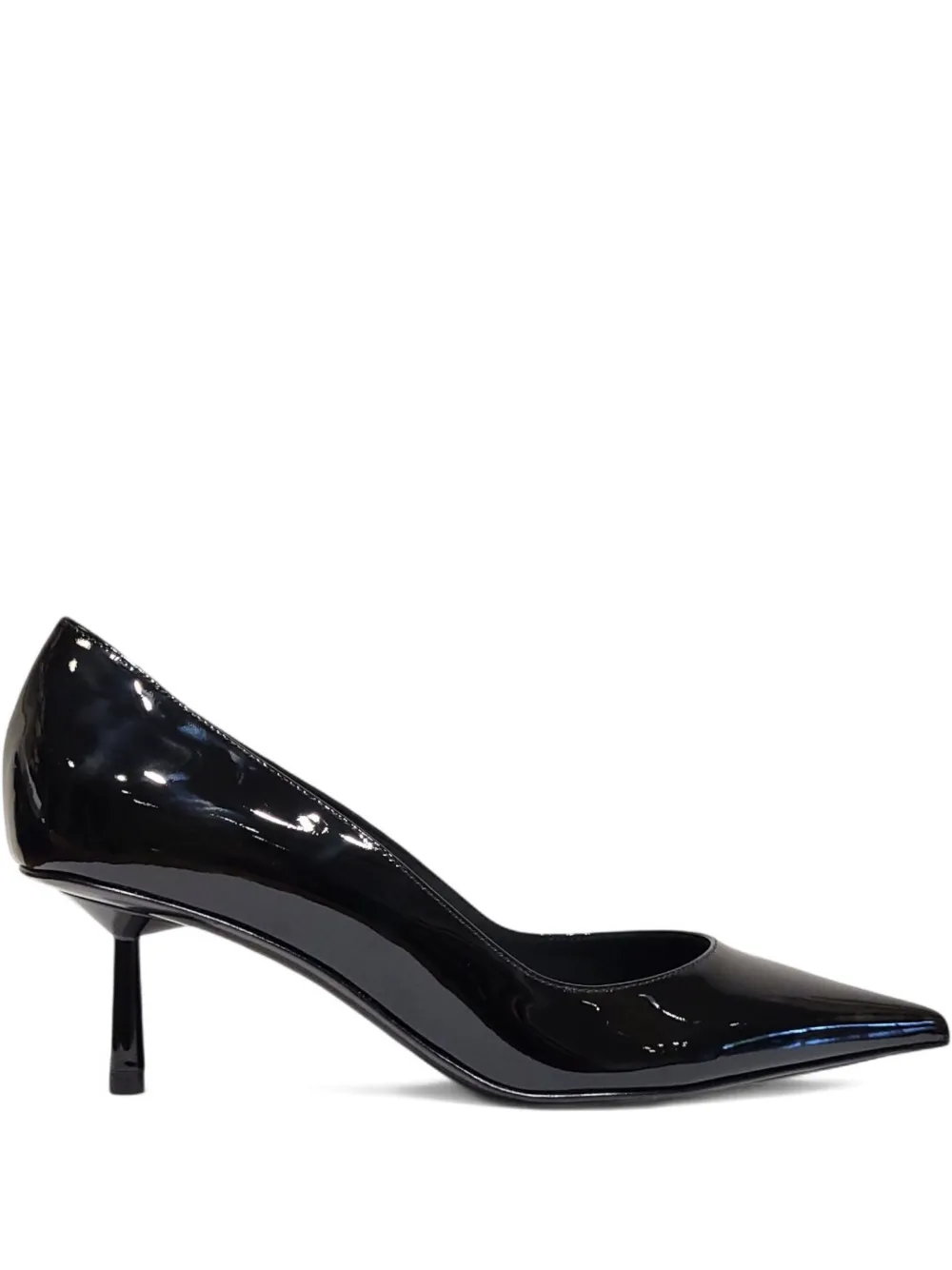 Le Silla 60mm pointed-toe patent leather pumps Black