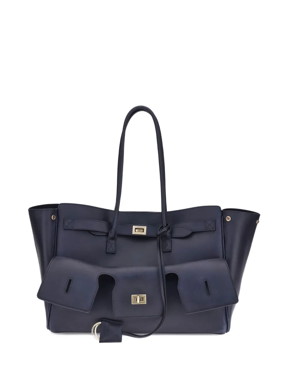 Balenciaga medium Bel Air leather shoulder bag Blauw
