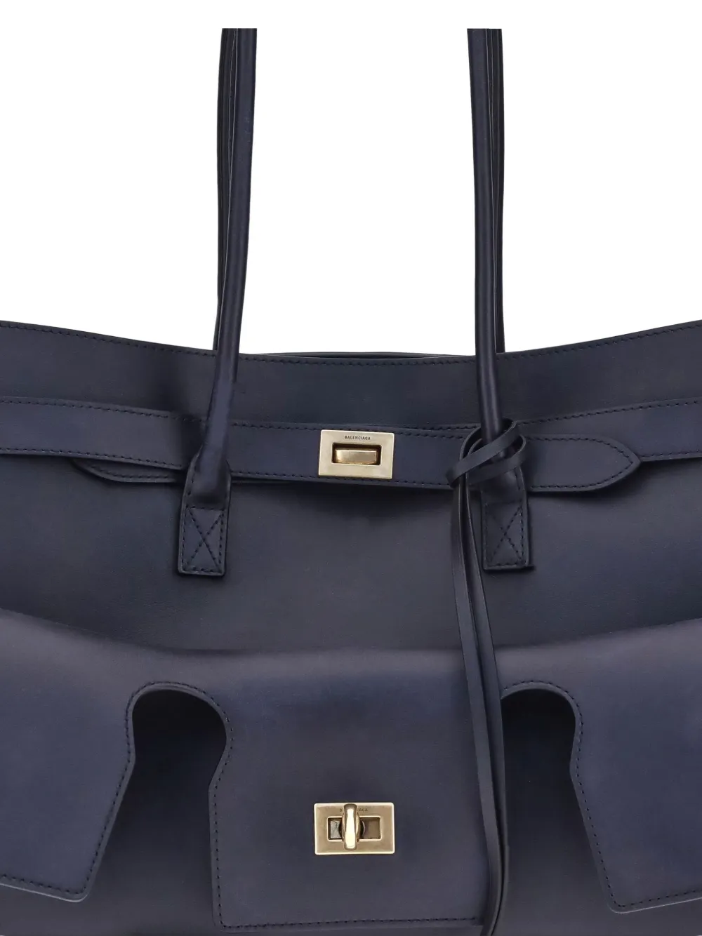Balenciaga medium Bel Air leather shoulder bag Blauw
