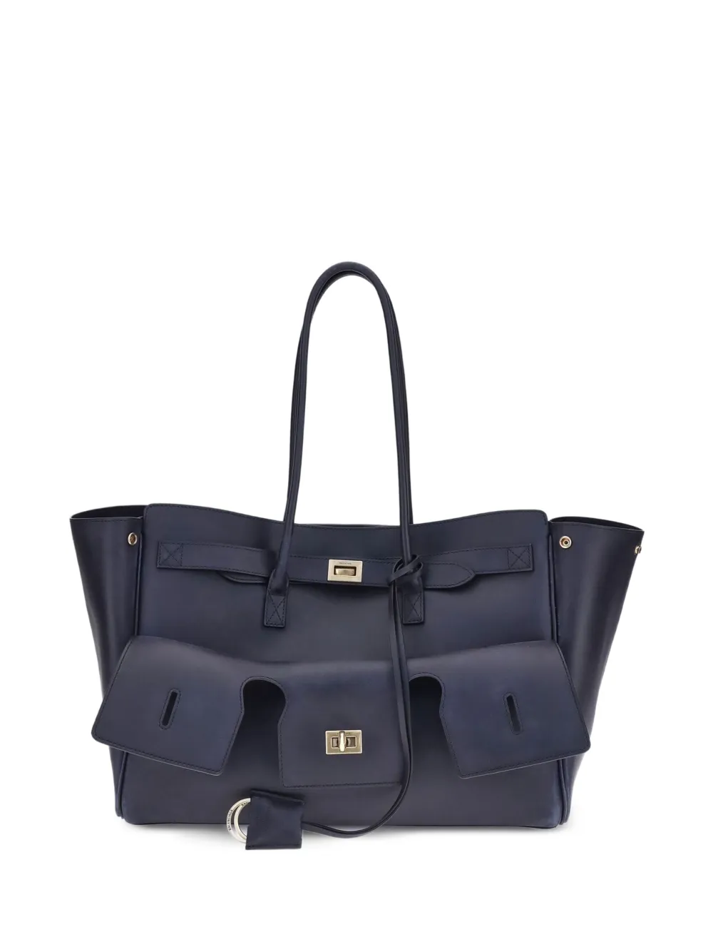 Balenciaga medium Bel Air leather shoulder bag Blauw