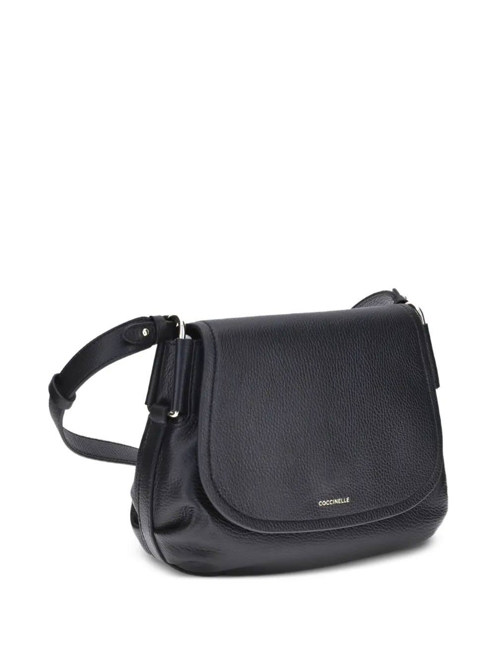 Coccinelle Leren crossbodytas met omslag Zwart