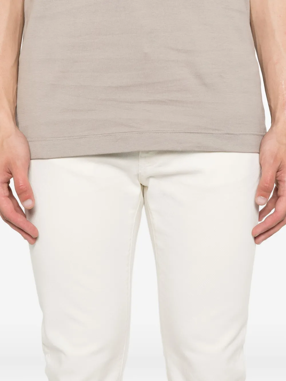 PT Torino Jeans van katoenblend Beige